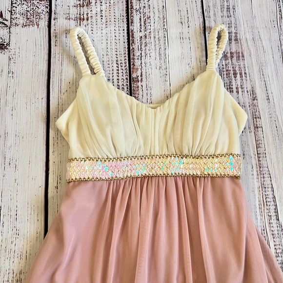 Sweet Storm Cream and Pink Mini Dress - Picture 3 of 5